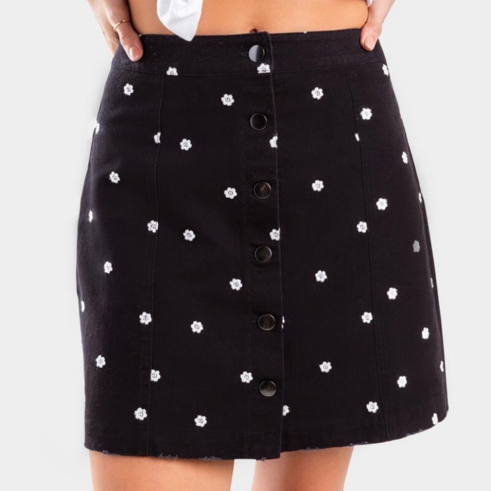 Daisy Print Skirt